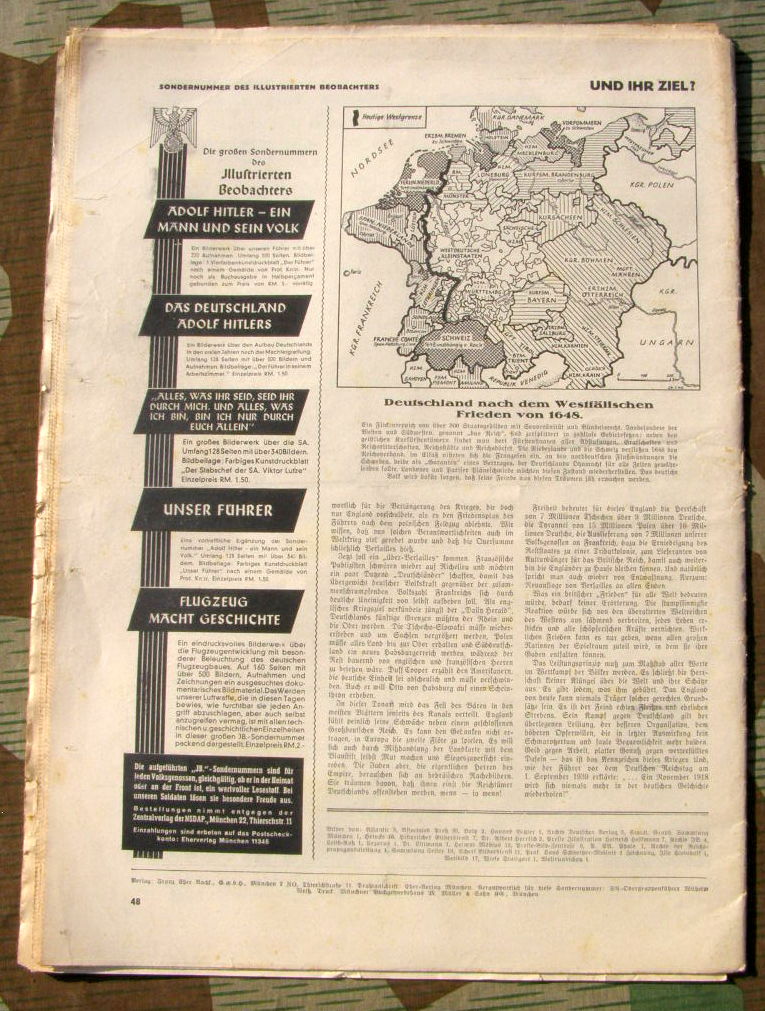 Illustrierter Beobachter, Sonderzeitung " Englands Schuld"