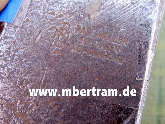 Hersteller Prägestempel der Blankwaffen Firma " Gebr. Weyersberg Solngen"