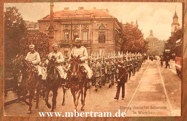 Foto Einzug deutscher Truppen in Warschau 1.10.17