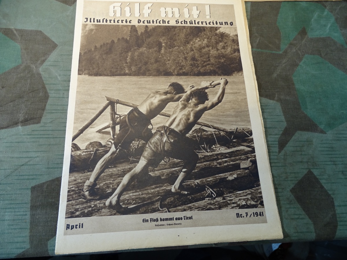 5 Hefte "Hilf Mit" Illustrierte deutsche Schülerzeitung 1941