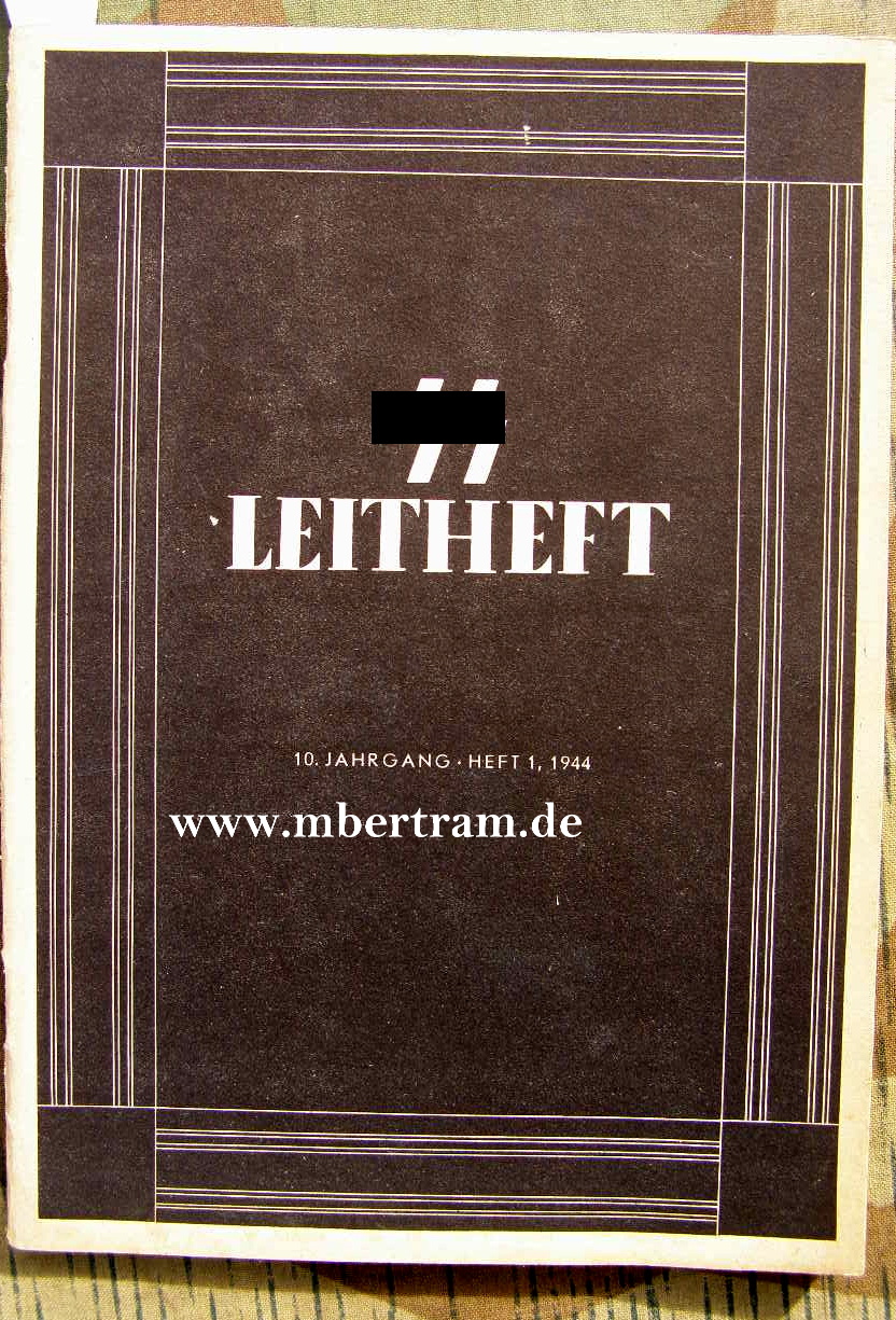 Reichsführer SS: SS Leitheft, 10 Jhg.1944, Heft 1, Kosaken...