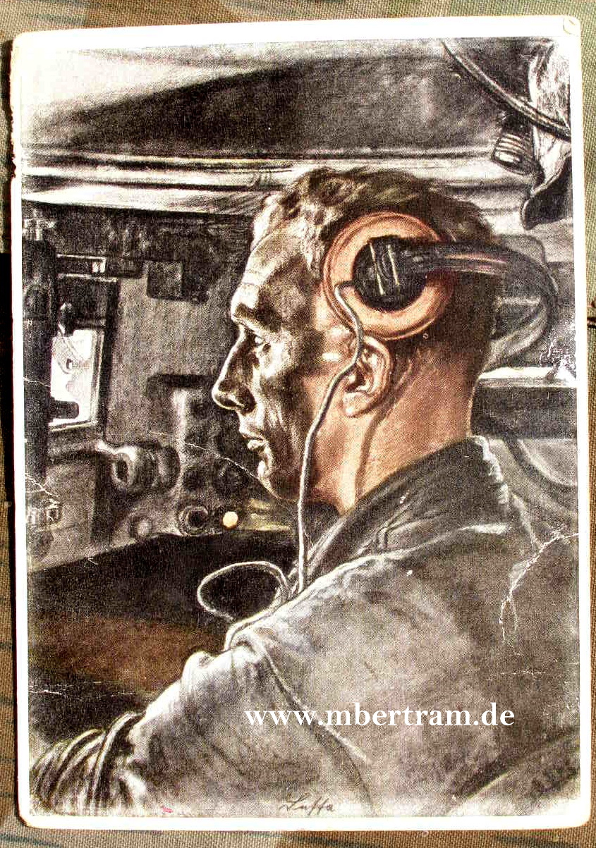Propagandapostkarte, Unsere Panzerwaffe- Ein Panzerfahrer