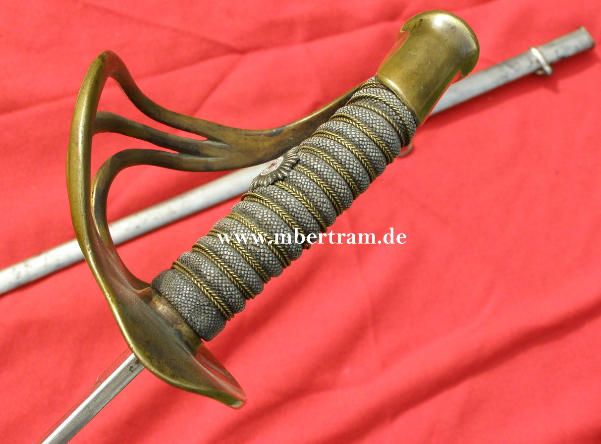 10306-8 Preußischer Garde Kürassierpallasch M 54, 2 Trageringe