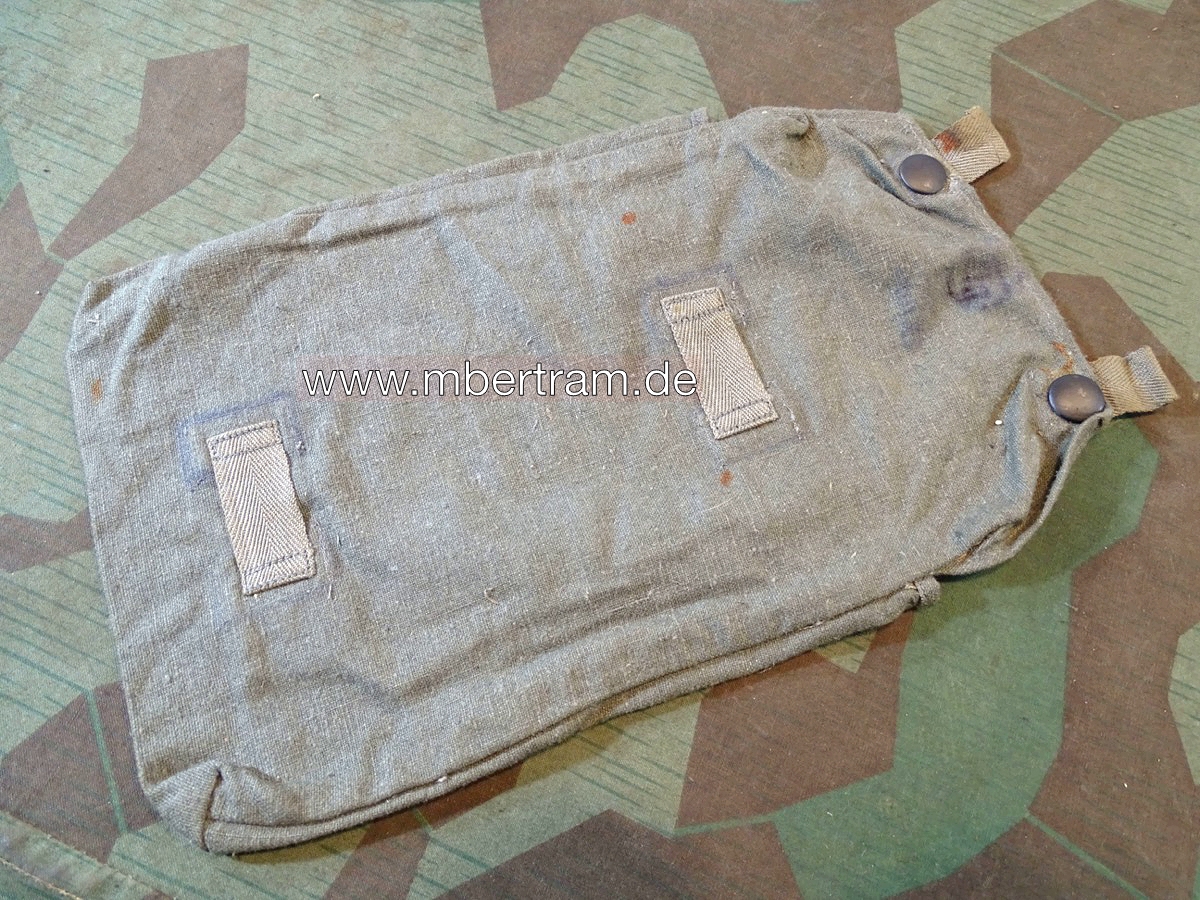 Wehrmacht Gasplanentasche , schöner Zustand, Hst.: " gfl "Vorwerk Textilwerke