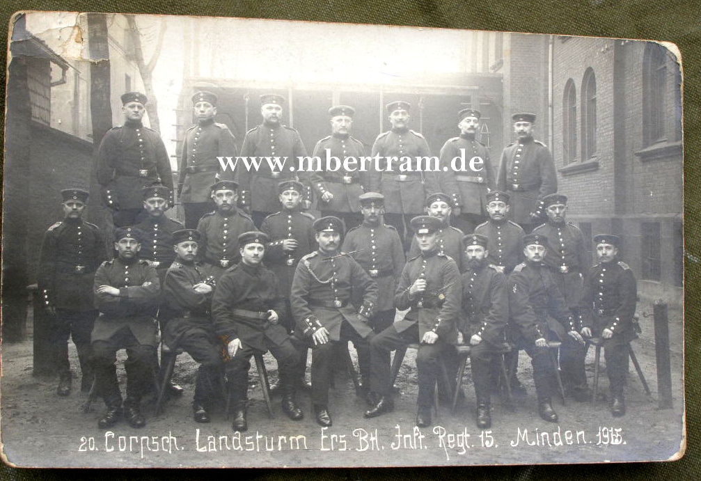 20. Corporalsch. Landsturm Ers.Btl.Inf.Rgt. 5. Minden 1915