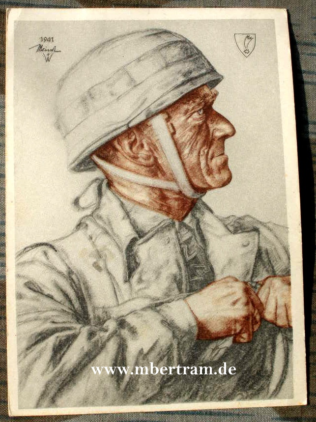 Generalmajor Meindl, Ritterkreuzträger, Fl.Jg. Kombi, Helm