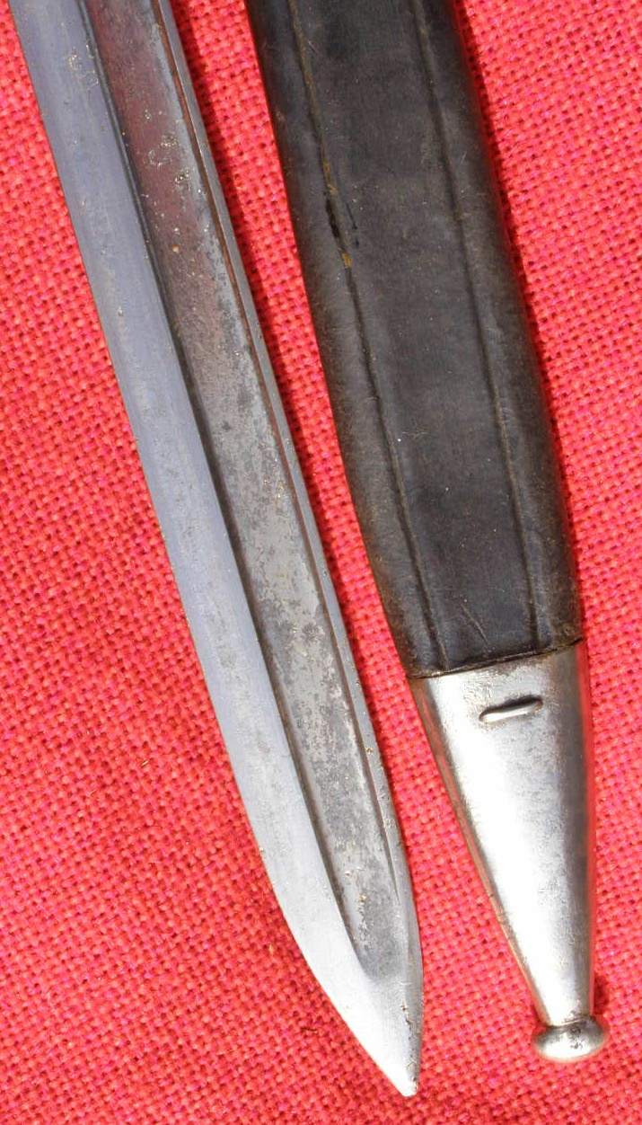 10364-3 Preußen Seitengewehr M 1884/98 a.Art, Doppelhersteller WKC u. Erfurt, 1. Ersatz-MG-Kompanie