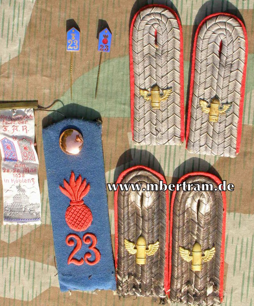 Effekten Feld Artillerie Rgt.23 / Flak Artillerie Offizier, 1. WK