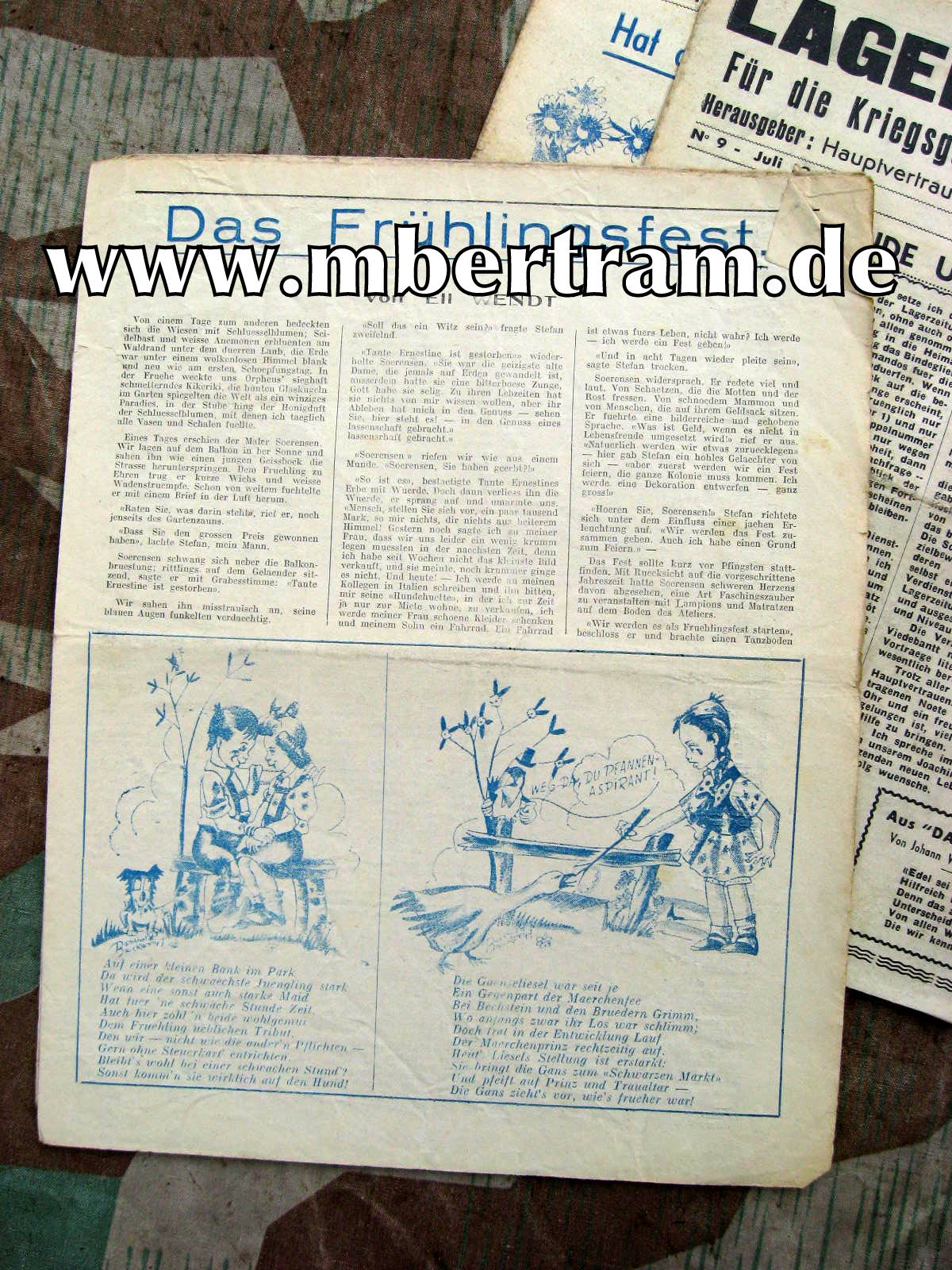 12982-7 Kriegsgefangenen Zeitung, Depot No. 12, Hesdin 1946/47/48