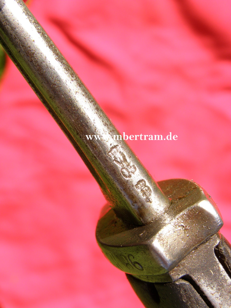 10374-11 Gekürztes preuss. Seitengewehr M 1898, Scheide. Hörster, Selten