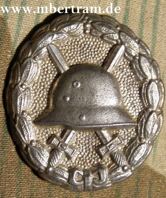 Verwundeten Abzeichen 1914-1918 in Silber hohlgeprägt
