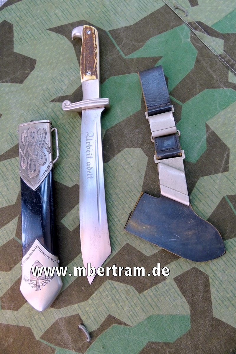 Reichs Arbeitsdienst Hauer, Hersteller Tiger Solingen mit Gehänge
