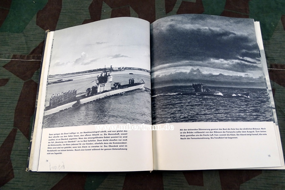 Busch, Harald: U-Boot auf Feindfahrt. Bildberichte. 1. Aufl. 1942