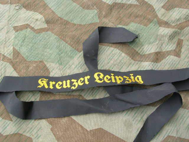 Replik: Mützenband Kriegsmarine "Kreuzer Leipzig"
