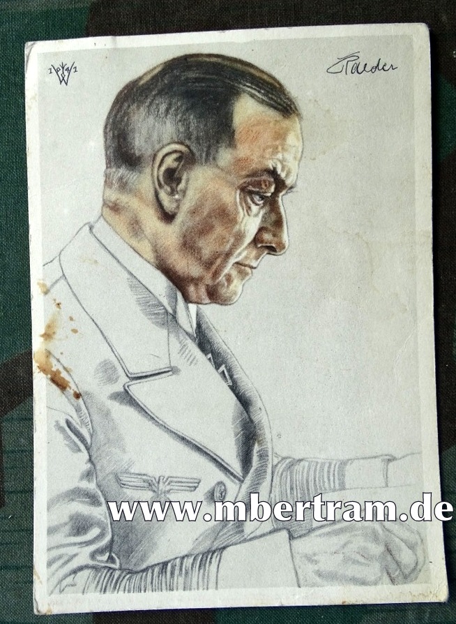 Willrich farbiges Ritterkreuzträger Bild: Großadmiral Raeder