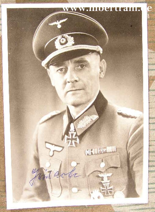 Signatur Generalmajor Franz Griesbach, RKm.Eichenl.uSchw.