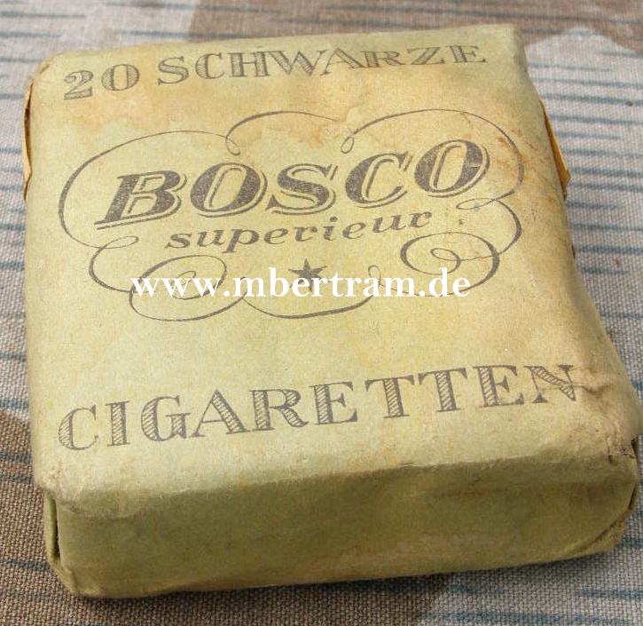 "Bosco Superieur" Zigarettenpackung, 20 Stck. 1944/45, voll