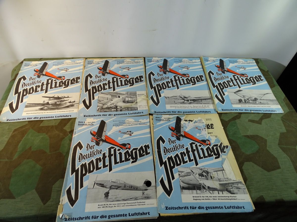 6 Ausgaben Der Deutsche Sportflieger 1937 6 Ausgaben Der Deutsche Sportflieger 1937