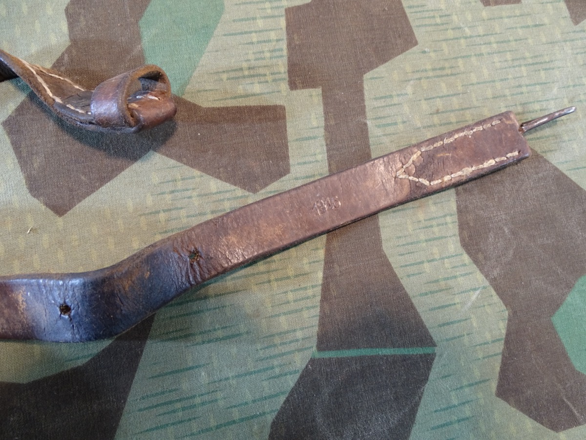 Brauner Leder Trageriemen für Steyr Mannlicher M 95 Karabiner, vereinfachte Fertigung 1916