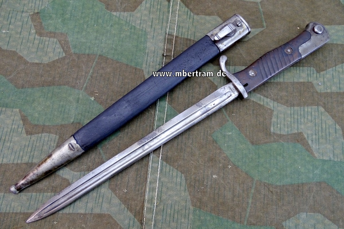 Kaiserliches Marine Seitengewehr M 98 a.A.,- gekürzt- "Simson & Co. Suhl" um 1900