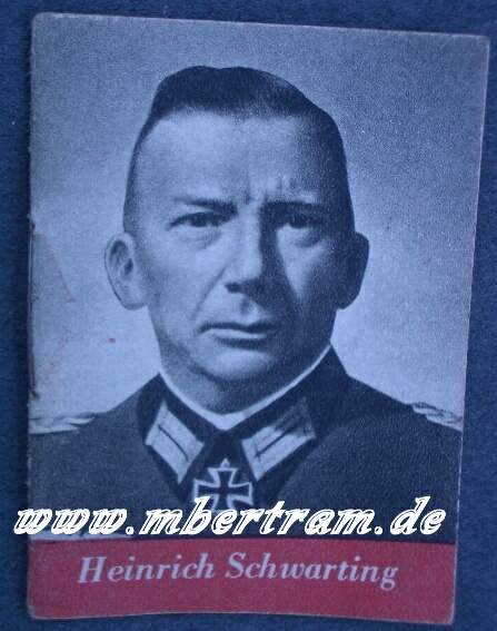 WHW Ritterkreuzträger Major Heinrich Schwarting
