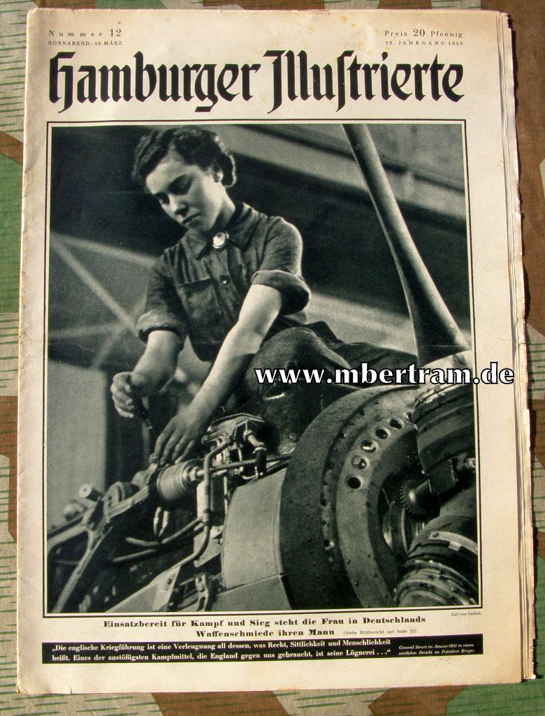 Hamburger Illustrierte, Nr. 12, 16.03.1940, 22 Jahrgang.