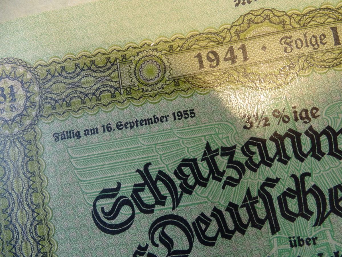 Schatzanweisung des Deutschen Reiches über 10.000 Reichsmark von 1941
