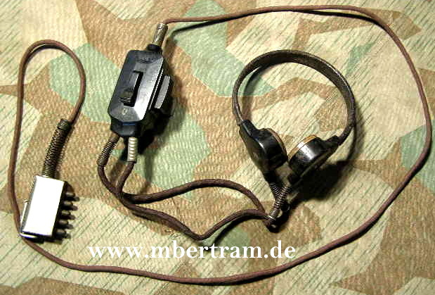 Heer/ Waffen SS/ LW Felddivision: Panzer/ Kehlkopfmikrofon