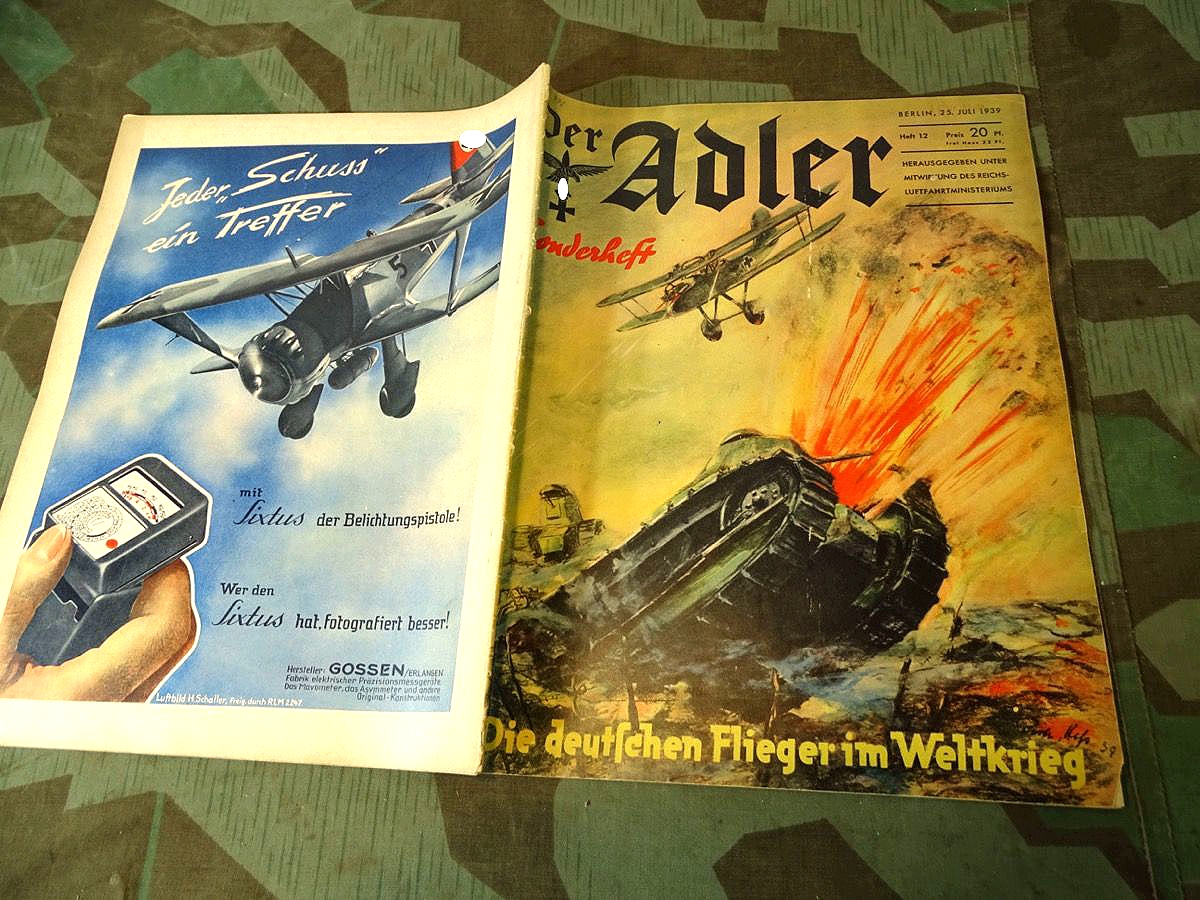 Der Adler, Sonderheft, 12 - 1939, Zeitschrift der Luftwaffe, Flieger im 1. Weltkriege