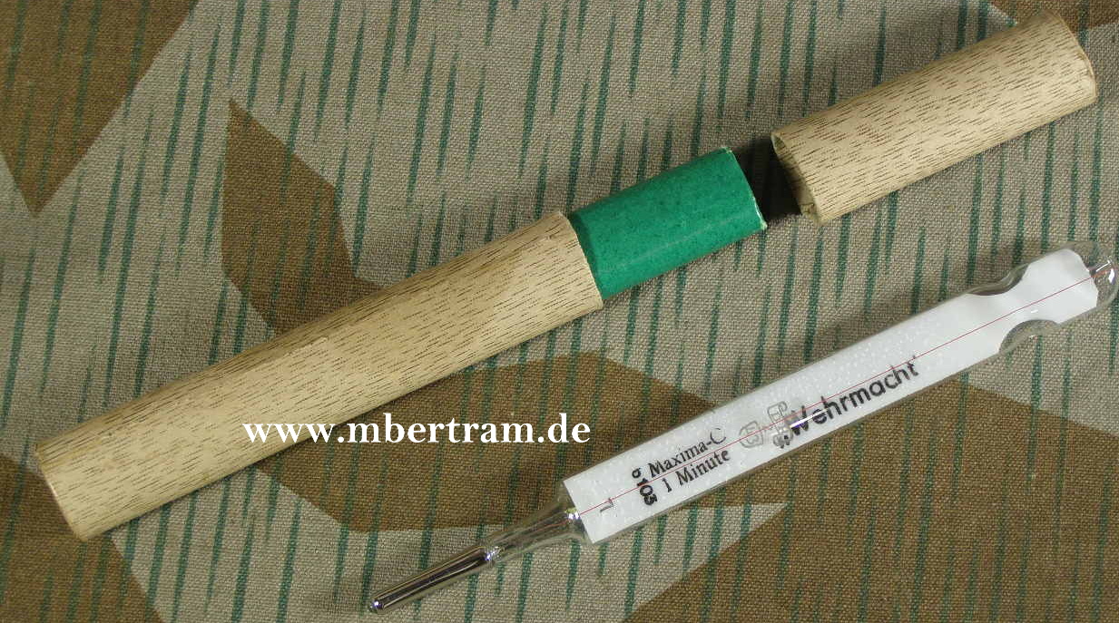 Fieberthermometer mit Hülle " Wehrmacht"