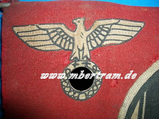1086-5 Autostander " Reichsdienst" mit Fahrzeug-Fahnenstange
