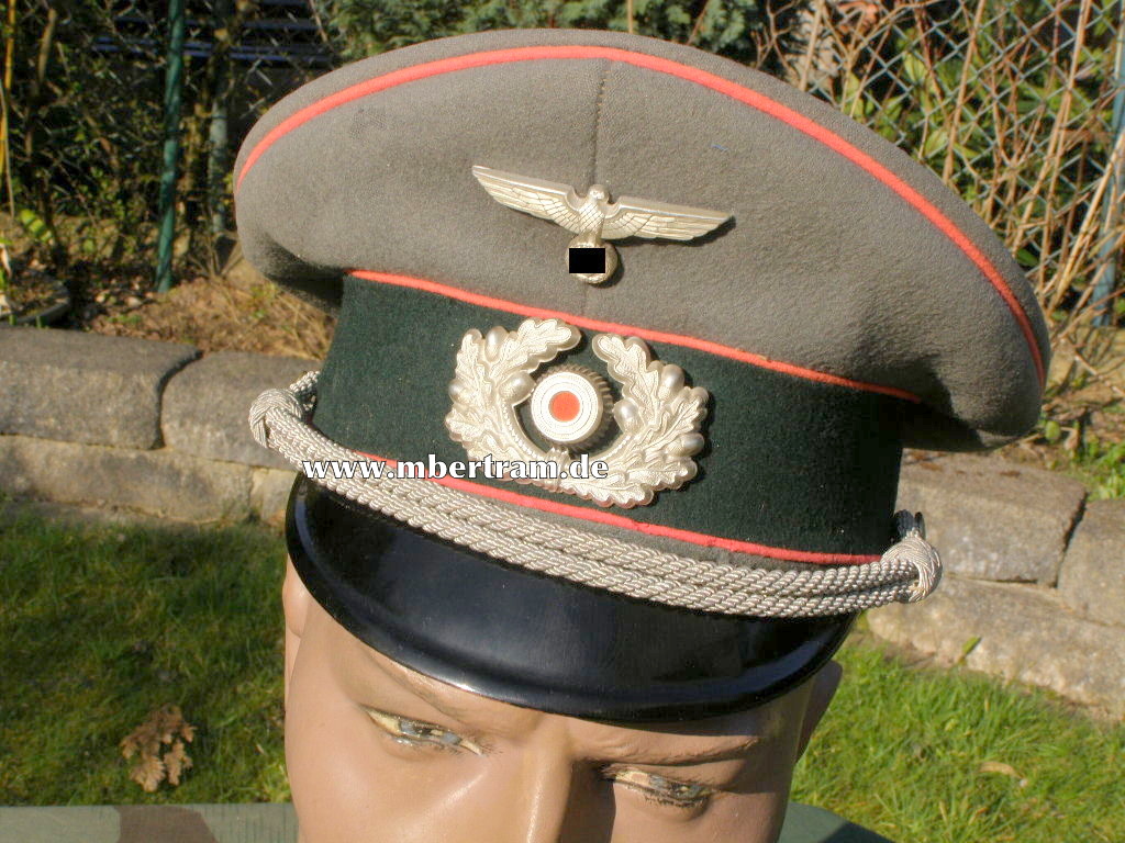 Wehrmacht Schirmmütze Offizier Panzertruppe um 1941
