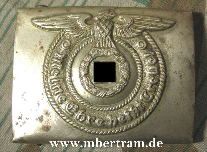 TOP Replik: Waffen SS Koppelschloss Neusilber