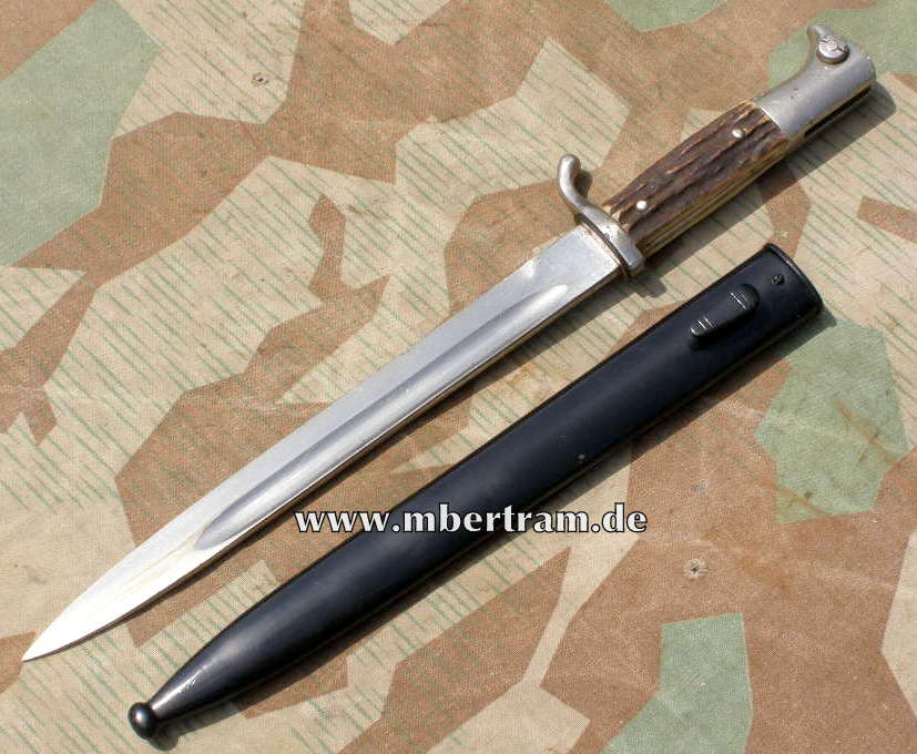 Langes Extra Seitengewehr Typ KS 98, Hirschhorngriff