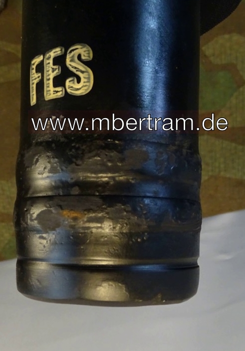 10389-5zGUnsApagFbkN Wehrmacht Deko Sturmgeschütz Panzer Granate 7,5cm KWK 40 mit Hülse u Bodenschraube u Zündschraube