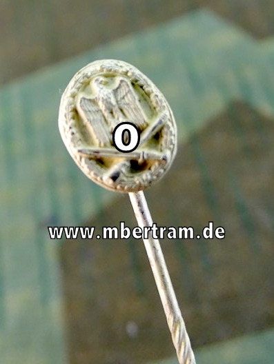 Allgemeines Sturmabzeichen -Miniatur, 9 mm, Buntmetall