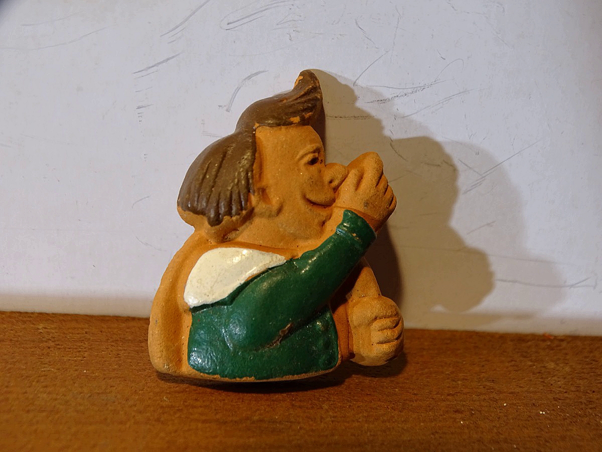 III. Reich , WHW - Februar 1940. Serie  WILHELM BUSCH-FIGUREN. Figur " Max"  Keramik