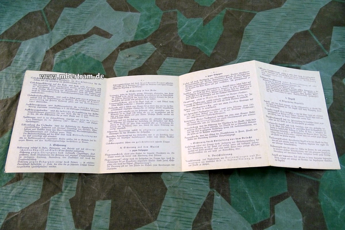 Ausbildungstafeln für die Infanterie 11/11a: Taktische Grundbegriffe ( Tafel A)