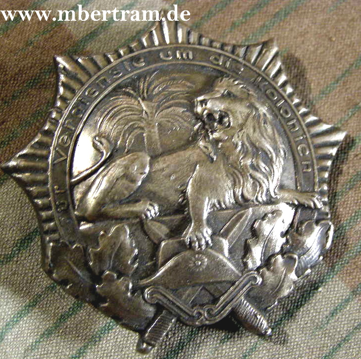 Deutscher Kolonial Kriegerbund, Kolonialauszeichnung silber