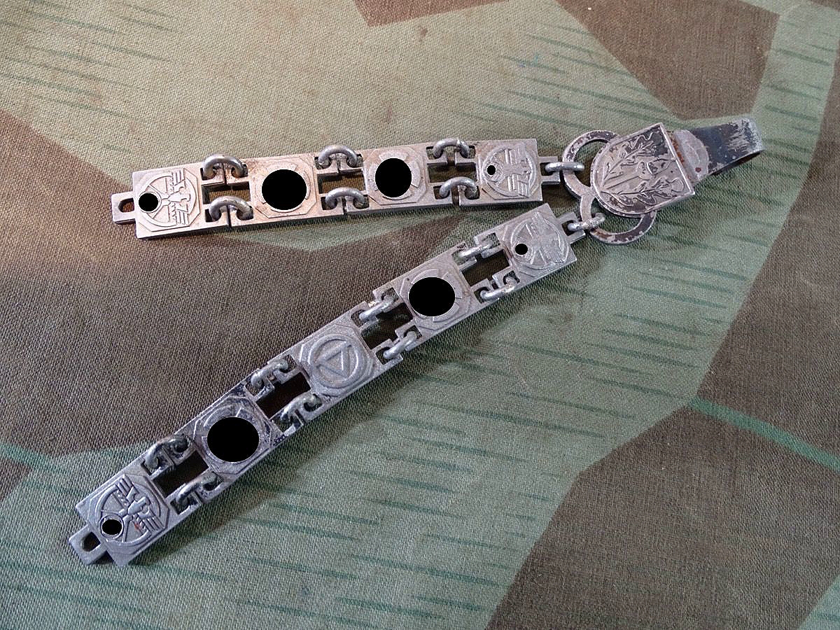 Doppel Kettengehänge für NSKK Kettendolche M 1936, Eisen- magnetisch