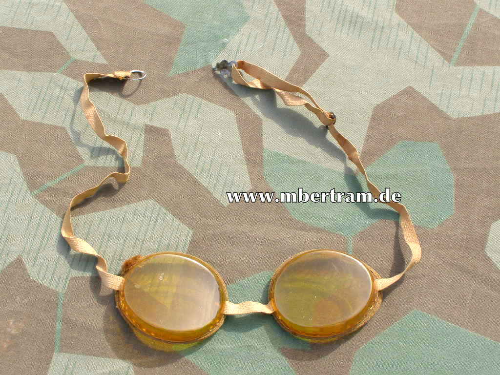 Wehrmacht Staubbrille, / Kradfahrerbrille. Um 1944