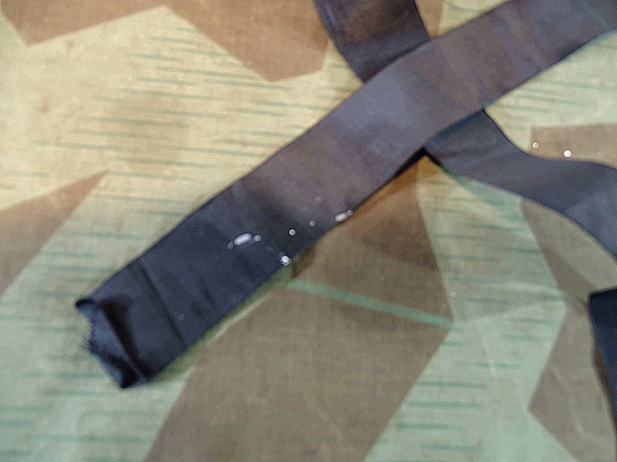 Kriegsmarine Mützenband Marineflugabwehrschule, schöner Zustand, ca. 149 cm