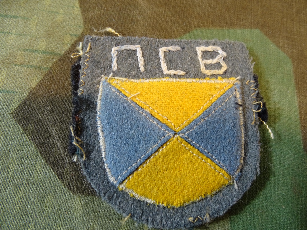 Wehrmacht Heer und Waffen SS Ärmelschild für Sibir Kosaken, handgenähte Ausführung, getragen 