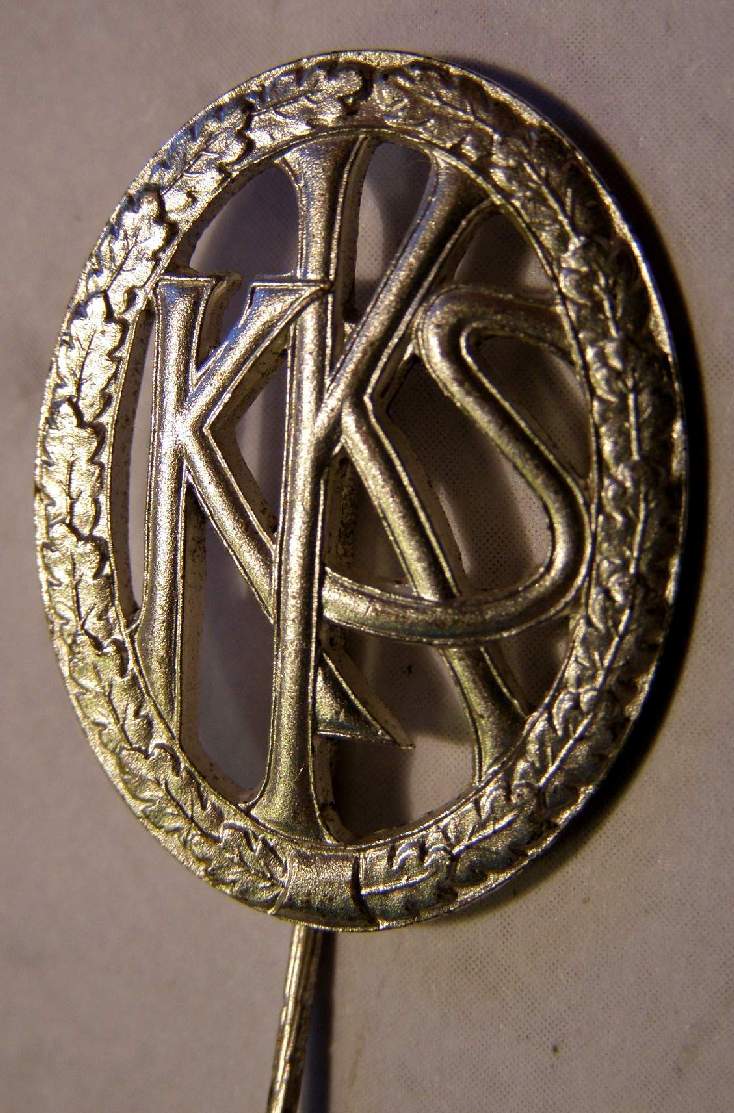 Mitgliedsnadel Silber Deutsches Kartell für Sportschiessen
