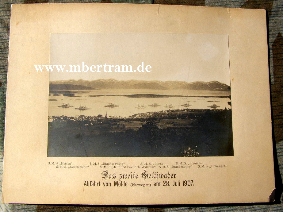 Das zweite Geschwader, Abfahrt von Molde (Norwegen) 1907