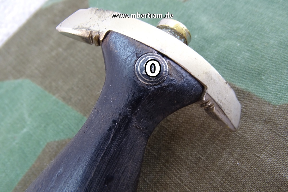 17551-4 Alte Teilreplik: SS Dienstdolch M 33 mit RZM M 7/36 ohne Scheide