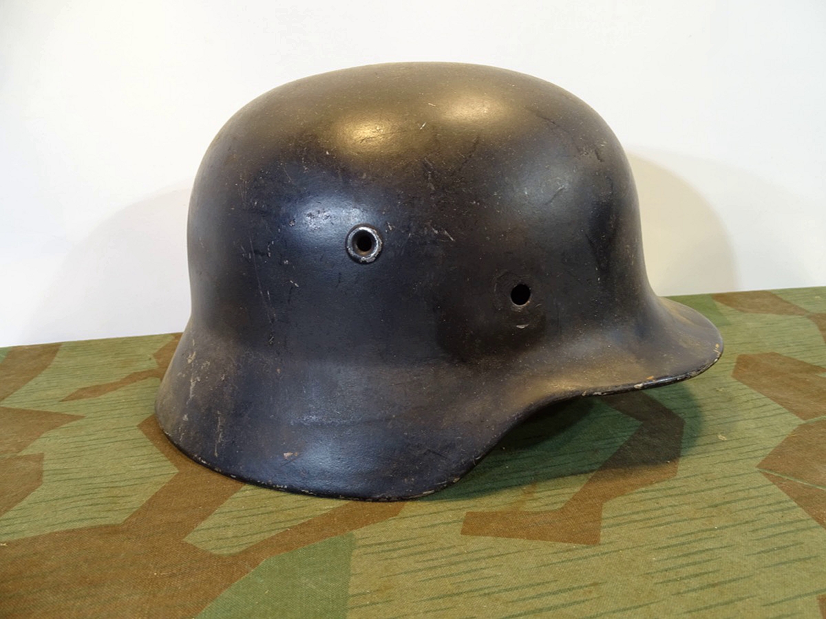 Wehrmachts Stahlhelm Glocke M 35, glattes Metall, ET 64. 