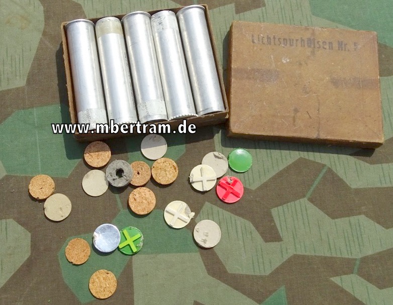 Wehrmacht Pappverpackung für Lichtspurhülsen Nr. 5, lks 1944