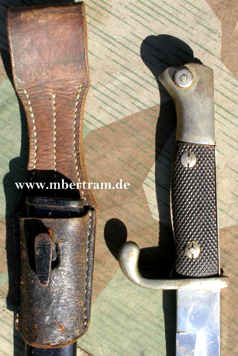 Offiz. Seitengewehr KS 98, 1910, Koppelschuh. Sondermodell !!