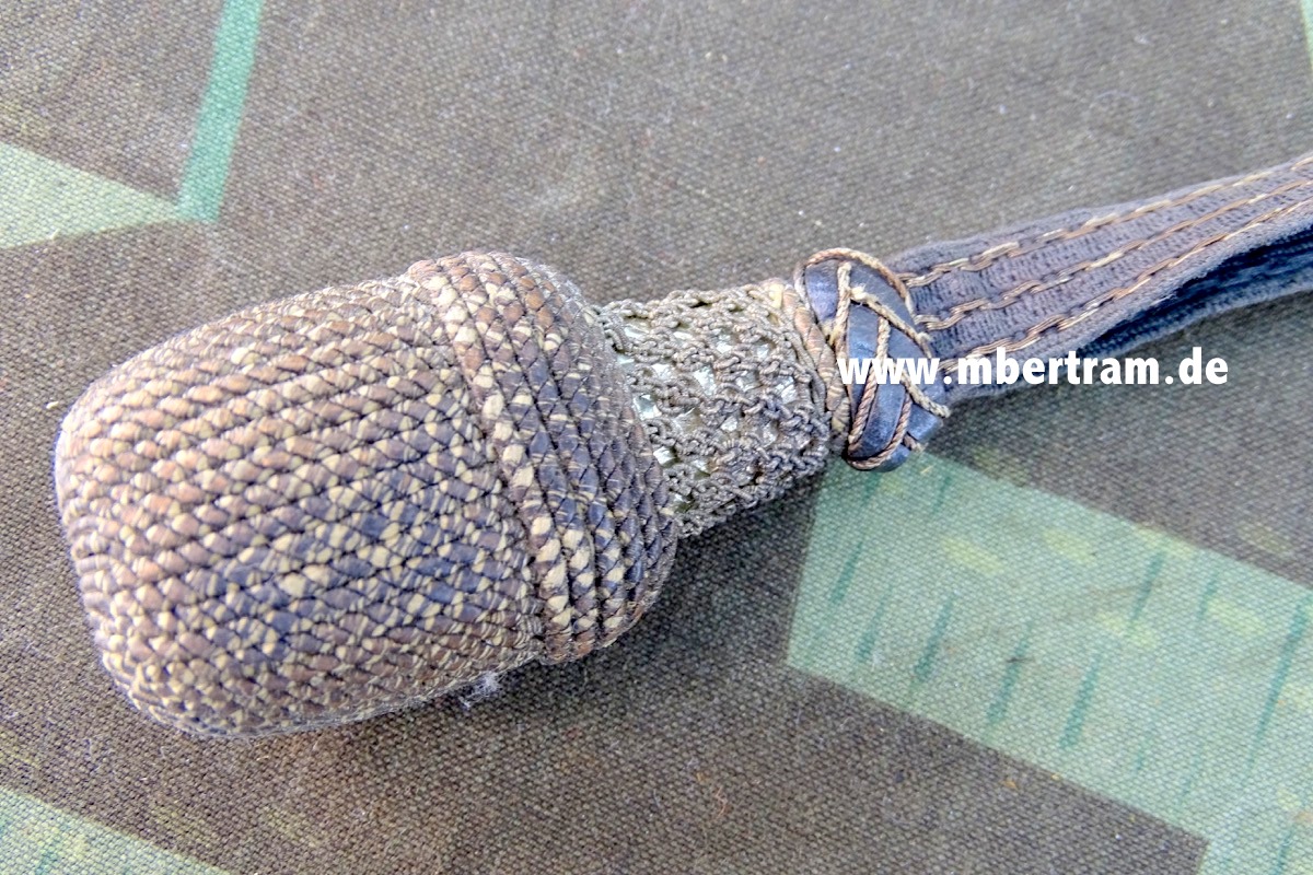 Luftwaffe/ Heer Offiziers Portepee für Säbel und Extra Seitengewehr , blaugrau, Stoff